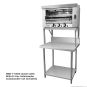 SMB-7-0900 - Heavy Duty Salamander Bench with Shelf Braces sample use