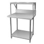 SMB-7-0900 - Heavy Duty Salamander Bench with Shelf Braces