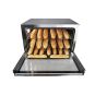 TDE-3B TECNODOM by FHE 3x600x400mm Tray Convection Oven front open with bread