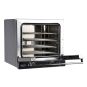 TDE-4C TECNODOM by FHE 4x435x350 Tray Convection Oven open with tray