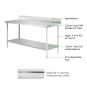 WBB7-1800/A Workbench with Splashback