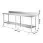 WBB7-2100/A Workbench with Splashback