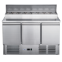 FED-X Three Door Salad Prep Fridge - XGNS1300D