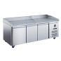 FED-X Three Door Standard Saladette On Castors - XPZ3600TN