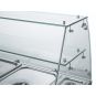 FED-X Two Door Salad Prep Fridge with Glass Top - XS900GC