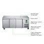 FED-X S/S Three Door Bench Fridge - XUB7C18S3V