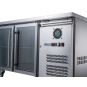 FED-X Two Glass Door Bench Fridge Stainless Steel - XUB6C13G2V