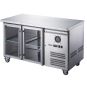 FED-X Two Glass Door Bench Fridge Stainless Steel - XUB7C13G2V