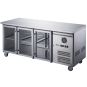 FED-X Three Glass Door Bench Fridge Stainless Steel - XUB7C18G3V
