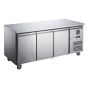 FED-X Stainless Steel Three Door Bench Freezer - XUB7F18S3V