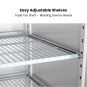 FED-X S/S Two Full Glass Door Upright Freezer - XURF1200G2V