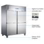 FED-X S/S Split Four-Door Upright Fridge - XURC1200S2V