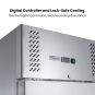 FED-X S/S Two half Door Upright Freezer - XURF600S1V