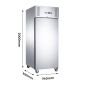 FED-X S/S Single Door Upright Freezer XURF650SFV