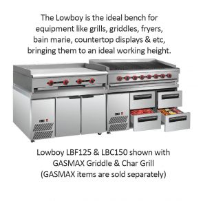 Four large drawer Lowboy Fridge LBC150 