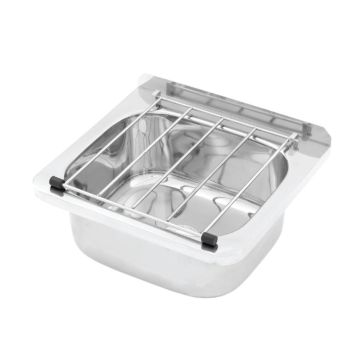 Cleaners Sink (hinged grate) With Wall Mount Brackets AB-CS-B