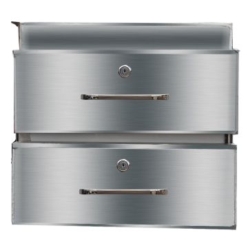 Stainless Steel Double Drawer 480x503x410 DR-02/A