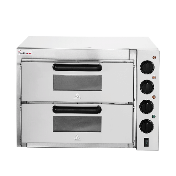 BakerMax Compact Countertop Double Deck Electric Pizza Oven EP-2T