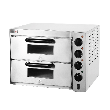 BakerMax Compact Countertop Double Deck Electric Pizza Oven EP-2T