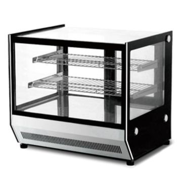 Counter top square glass hot food display - GN-660HRT