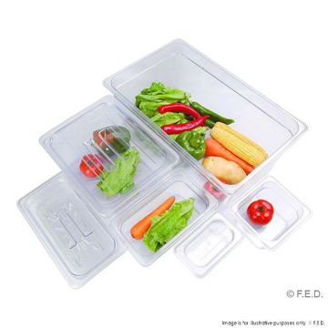 JW-P112 - Clear Poly 1/1 x 65 mm Gastronorm Pan