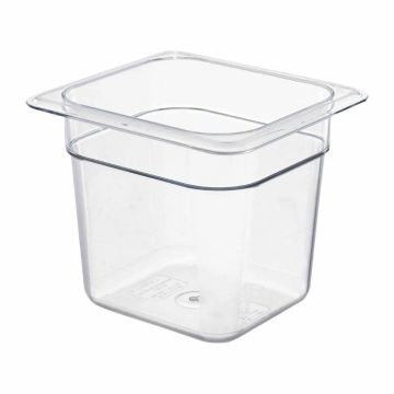 Clear Poly 1/6 Gastronorm Pan