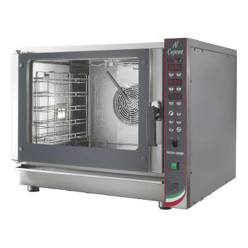 TDC-5VH TECNODOM by FHE 5 Tray Combi Oven front angled