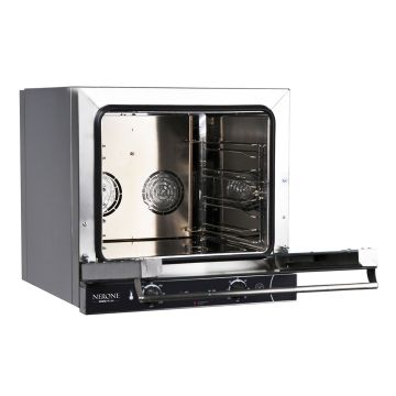 TDE-4C TECNODOM by FHE 4x435x350 Tray Convection Oven open without tray