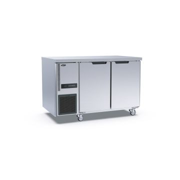 Stainless Steel Double Door Workbench Freezer