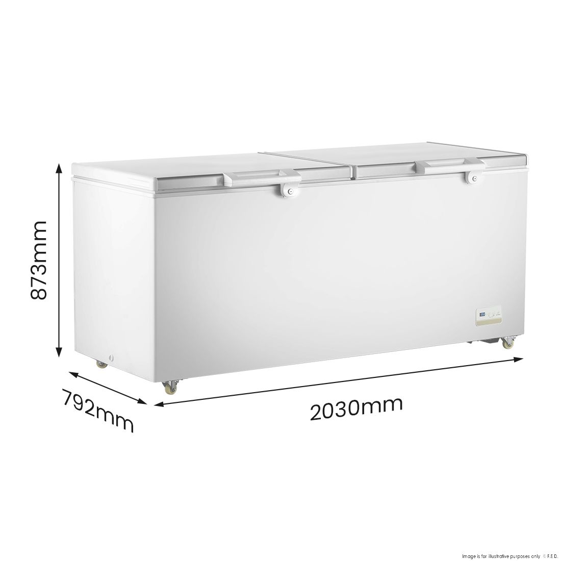 Thermaster 750L Chest Freezer with Stainless Steel Lid - BD750F