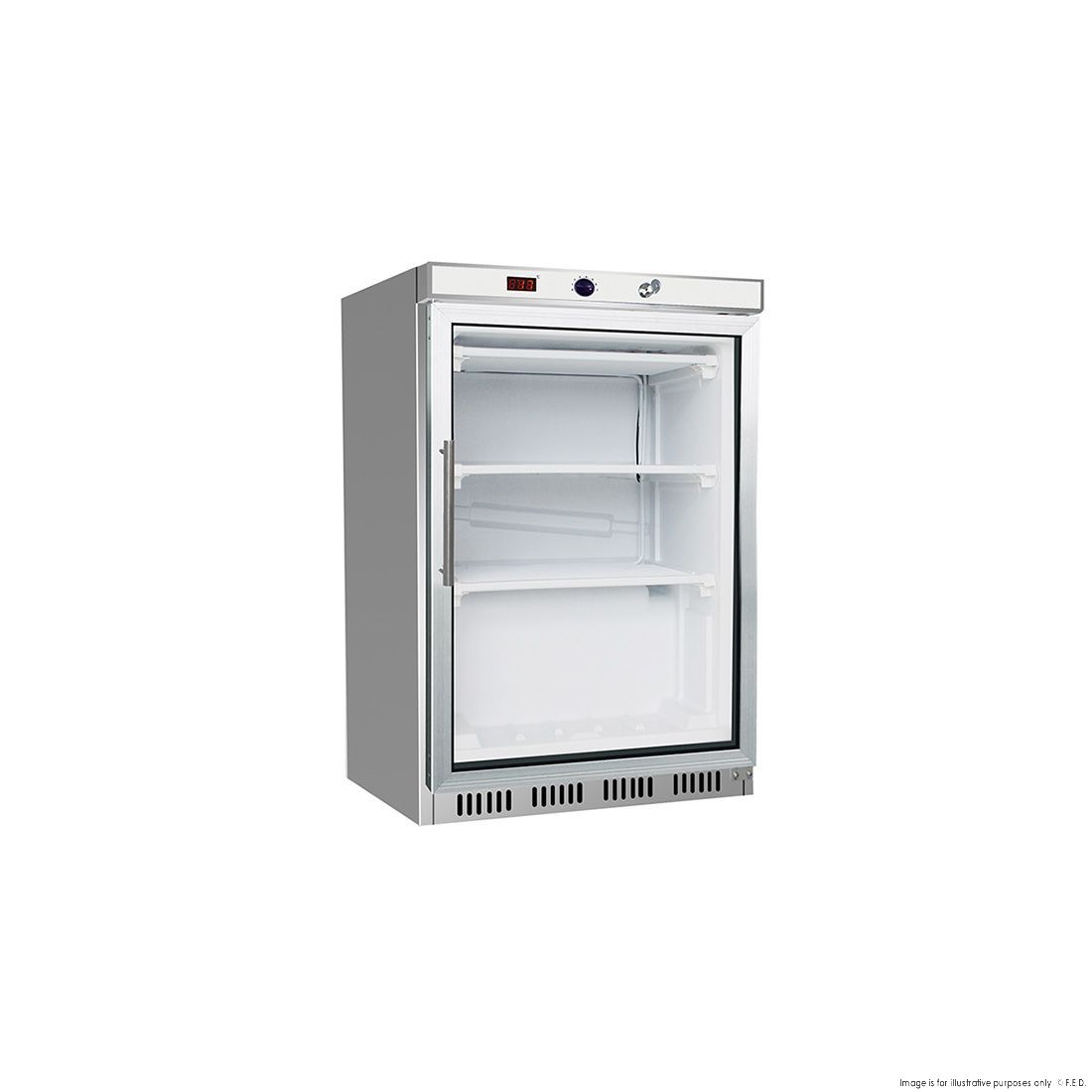 Thermaster Display Freezer with Glass Door - HF200G S/S