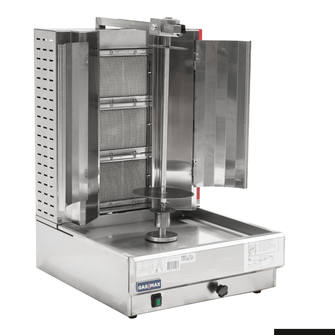 GasMax Semi-automatic 3 Burner LPG Kebab Machine – KB-3LPG