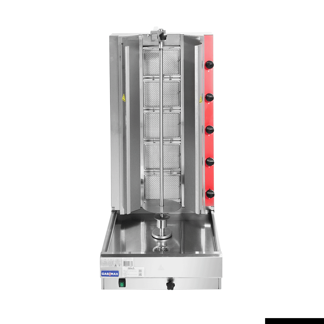 GasMax Semi-automatic 5 Burner NG Kebab Machine – KB-5