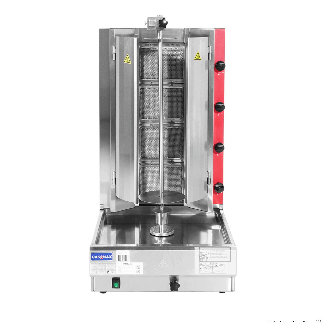 GasMax Semi-automatic 4 Burner NG Kebab Machine – KB-4