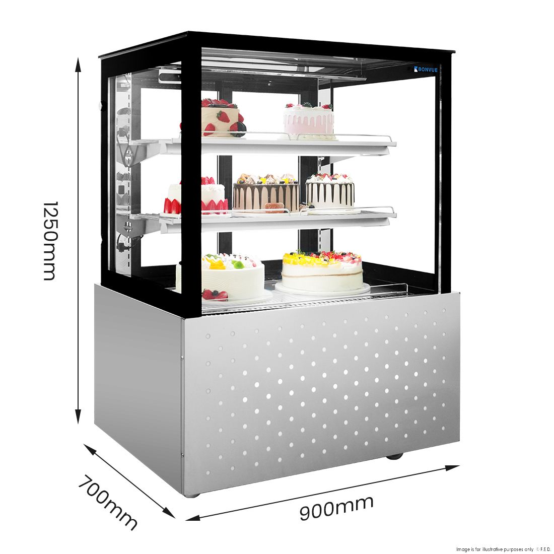Bonvue Chilled Food Display - SG090FA-2XB
