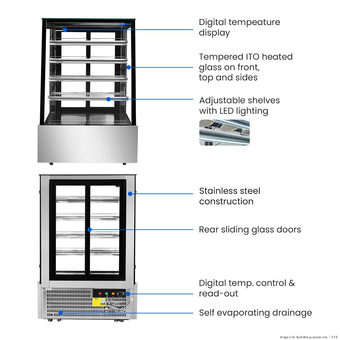 Bonvue Deluxe Chilled Display Cabinet