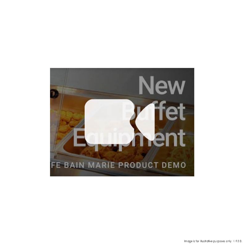 Thermaster Wet and Dry Bain Marie Display 5x1/1 GN Pans - PG180FE-XG