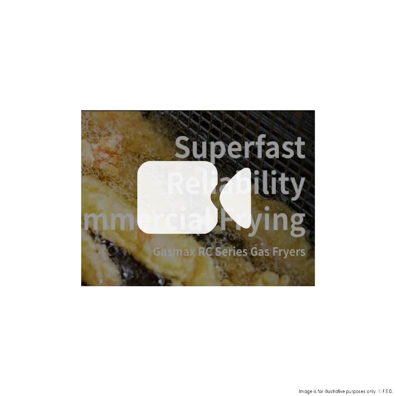 GasMax Superfast Natural Gas Tube Twin Vat Fryer - RC400TE