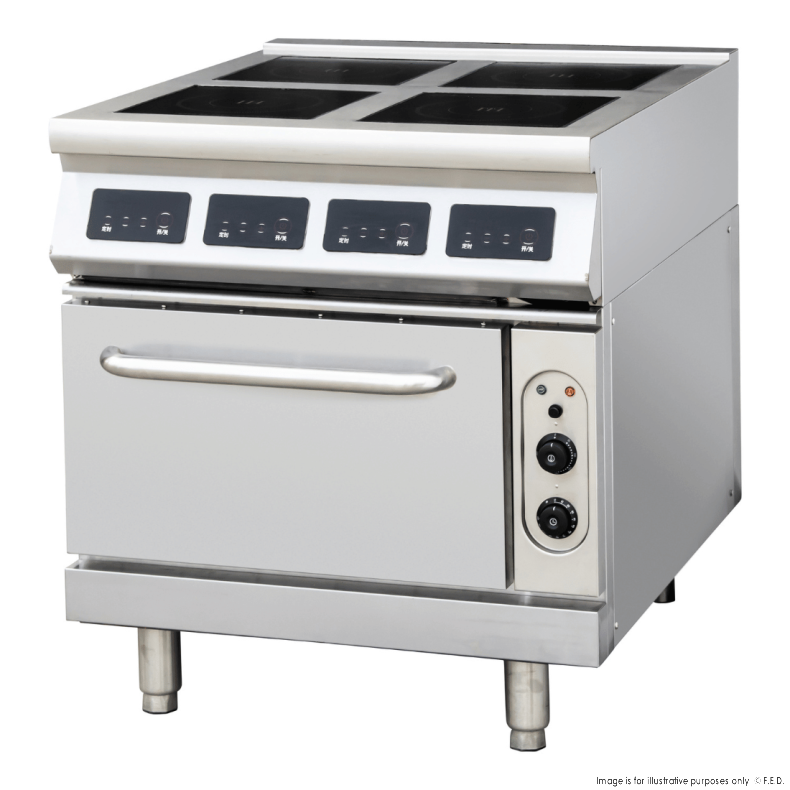 ElectMax induction 4 Burner Cooker with convection oven - IC9-4B main product photo