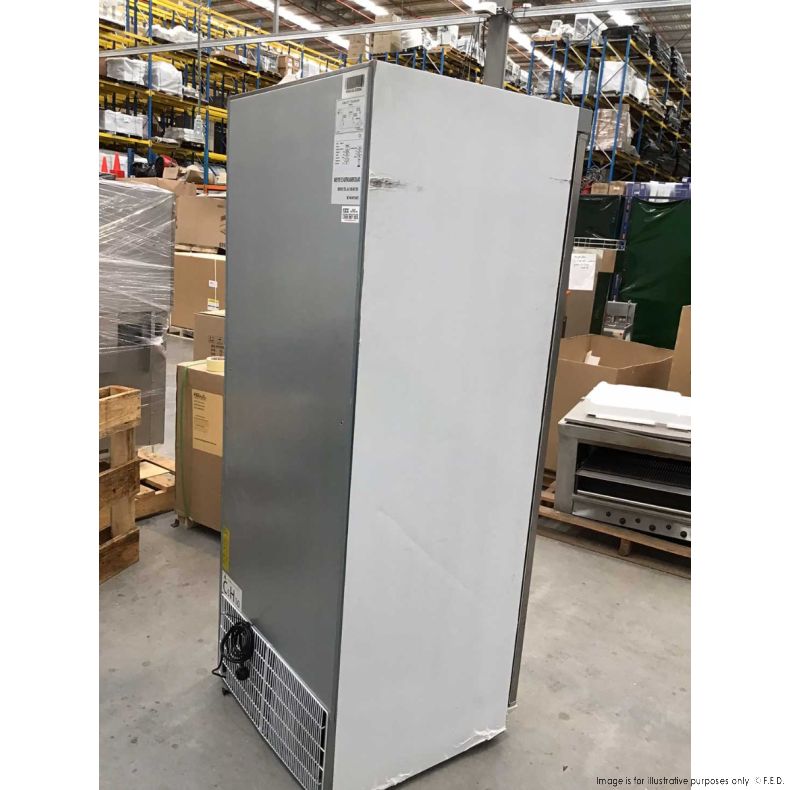 Second Hand Thermaster Single Door Fridge HR600 S/S back right side