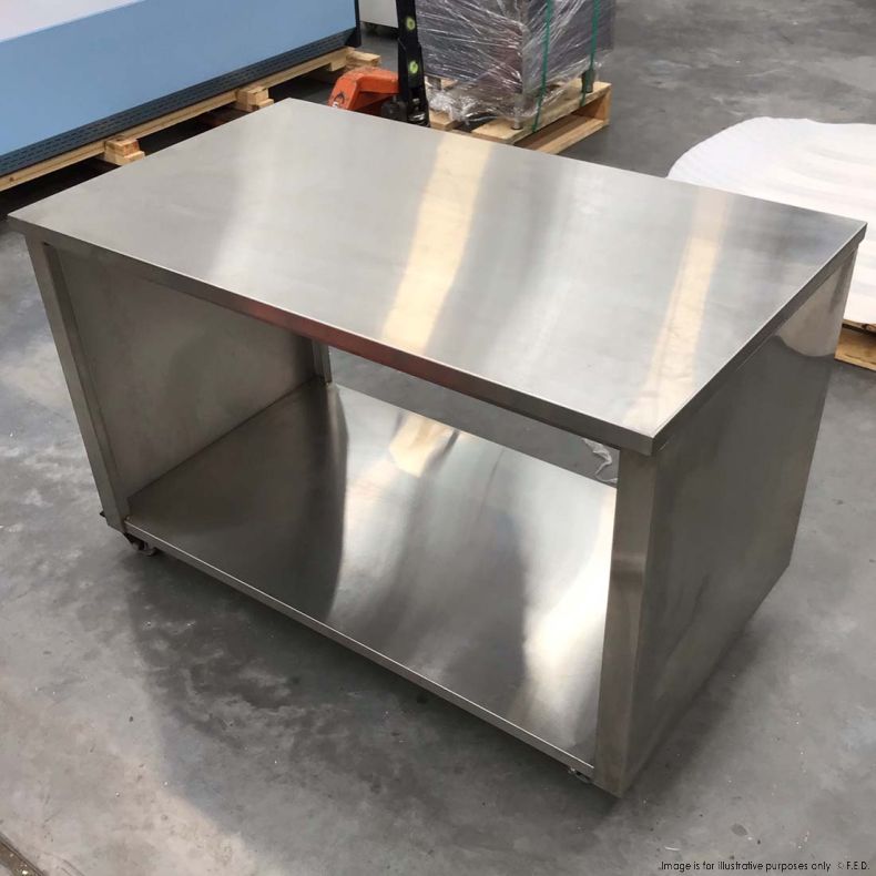 2NDs: Stainless Steel Pass Through Cabinet On Castors - STHT-1200S