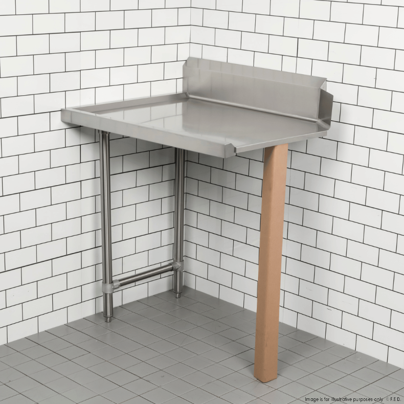 Modular System Clean Dish Table with Splashback CDT-600R