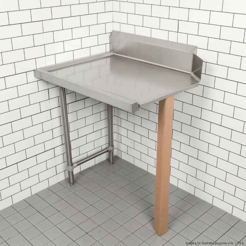 Modular System Clean Dish Table with Splashback CDT-600R