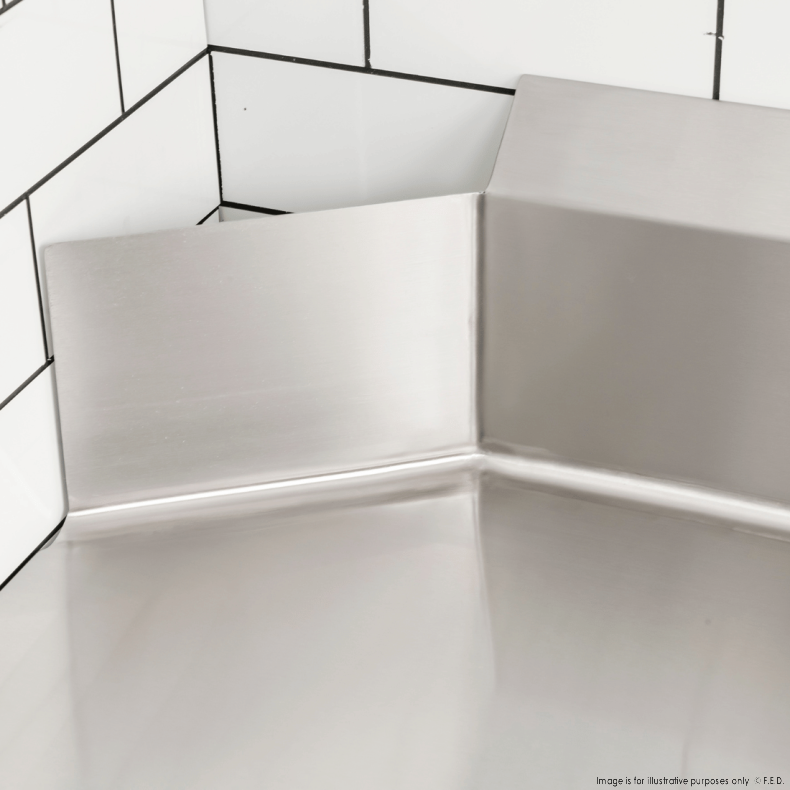 Modular System Clean Dish Table with Splashback CDT-600L
