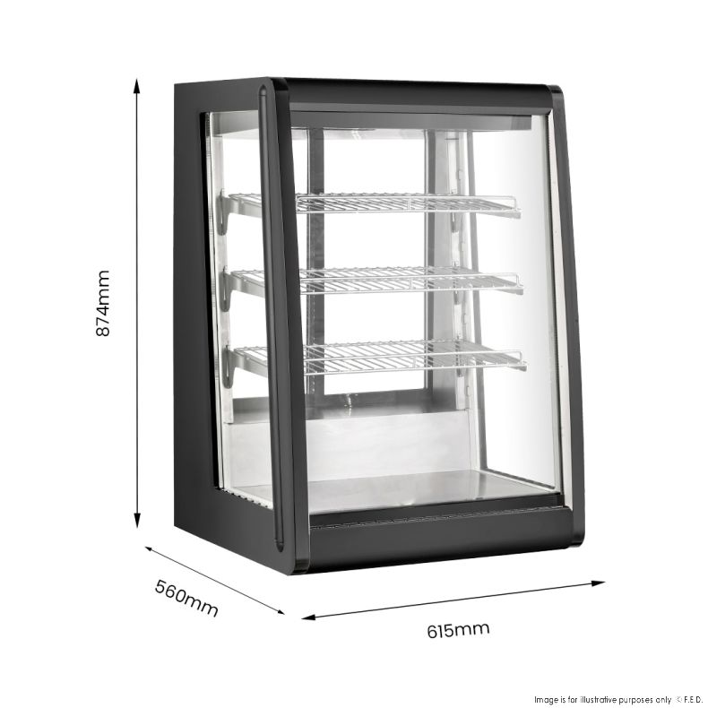 Bonvue Chilled Angled Counter-Top Food Display - CTA-146