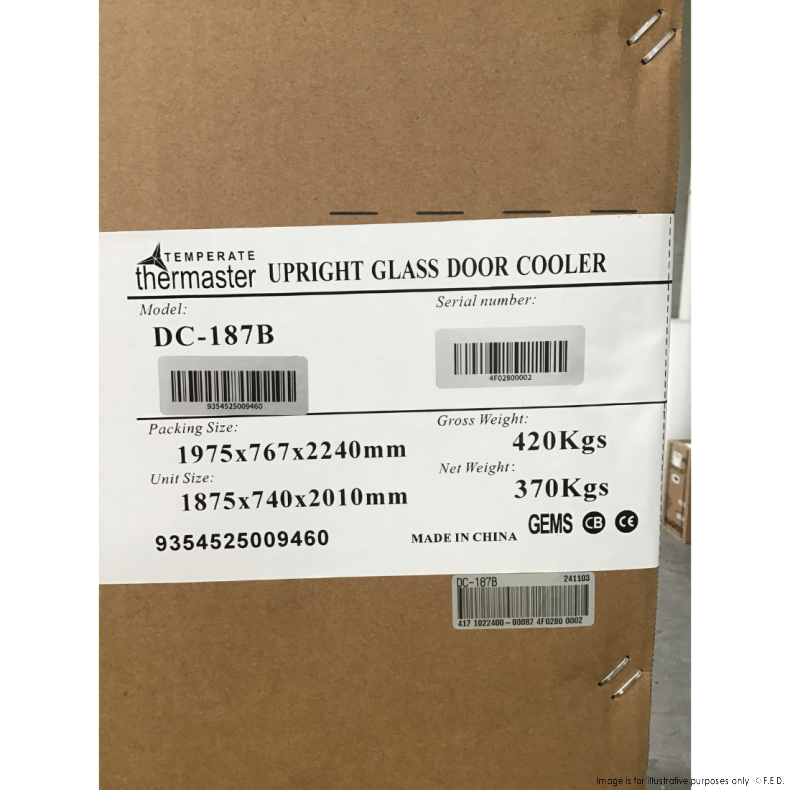 2NDs: Thermaster Supermarket Panorama 3 Door Chiller Display - DC-187B-SA1-2
