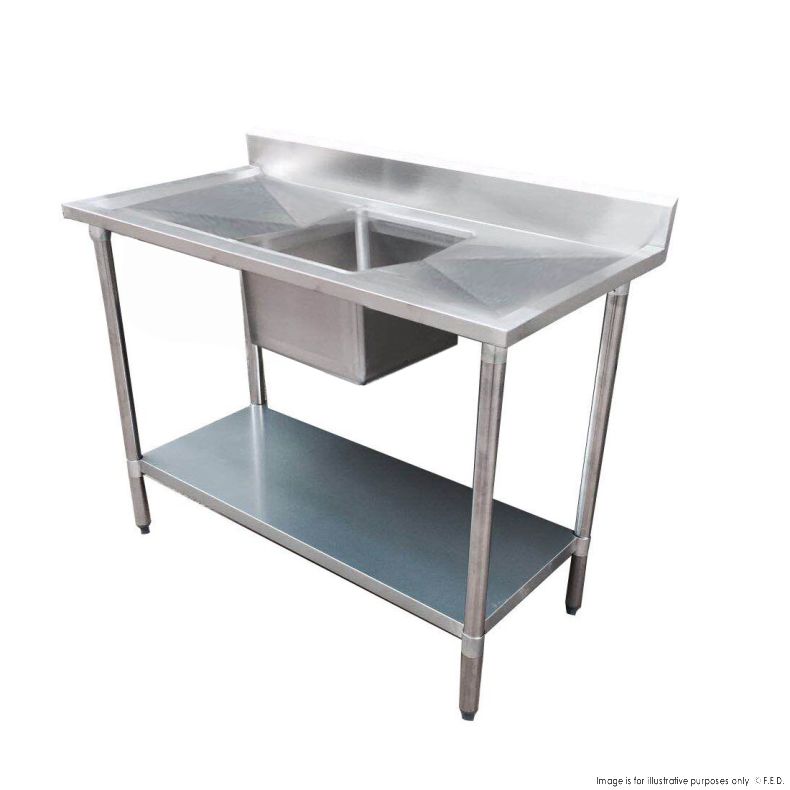 Modular System Single Sink Bench Centre 1200x700x900mm - 1200-7-SSBC main product photo