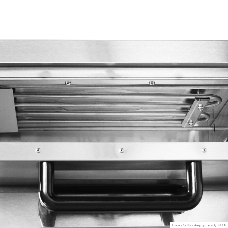BakerMax Compact Countertop Double Deck Electric Pizza Oven - EP-2T