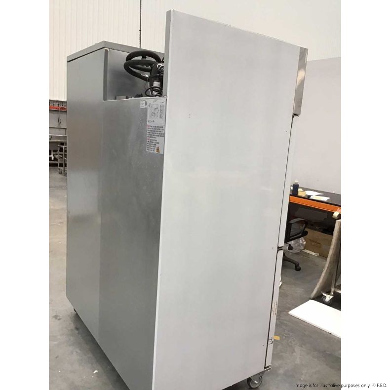 Ex-Showroom FED-X S/S Four Door Upright Fridge - XURC1410S2V side back