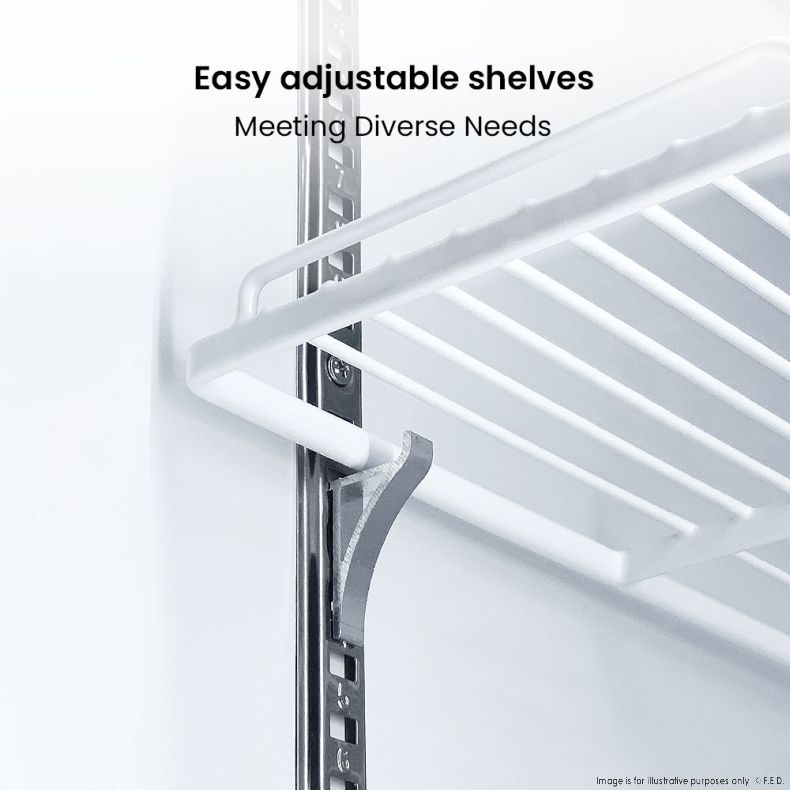 Thermaster Colourbond Upright Beverage Fridge 2 Doors White - LG-1000P